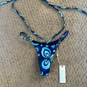 Frankies Bikinis Blue Bikini Set
